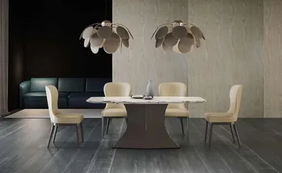 Produktbild von Esstisch Marmor Esstische Esszimmer Tische Tisch Design Holz Luxus Möbel  Neu