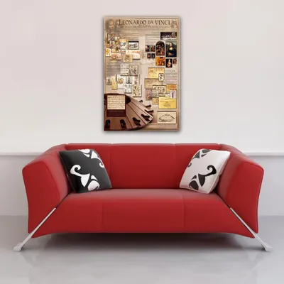 Zdjęcie produktu dla Edukacyjny - Edukacja Leonardo da Vinci - Wydruk plakatu - Rozmiar 61x91,5 cm