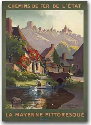 Produktbild von Poster - Canvas - Leinwand - 59,4 cm x 84,1 cm - Fotoposter - Leinwandkunst - Bretagne Frankreich