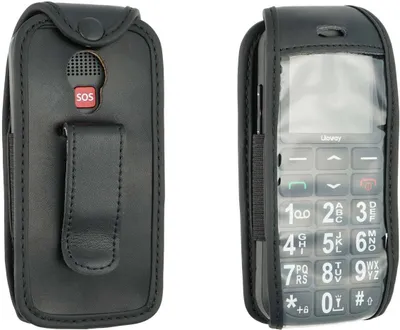 Immagine prodotto di Custodia in pelle con clip da cintura per il telefono cellulare uleway G180 senior