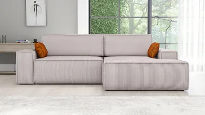 Produktbild von Ecksofa TOR mit Schlaffunktion. Farbe: Dove.