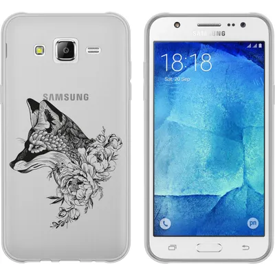 Produktbild von PhoneNatic Case kompatibel mit Samsung Galaxy J5 (2016) J510 Silikon-Hülle Floral Fuchs M1-1
