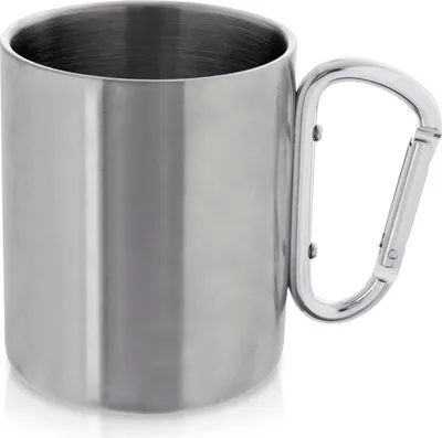 Produktbild von Tourist Picknick Angeln Scout Stahlbecher mit Karabiner