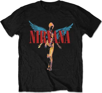 Productafbeelding van Nirvana | Officiële band-T-shirt | Angelic, XXXX-Large, Zwart