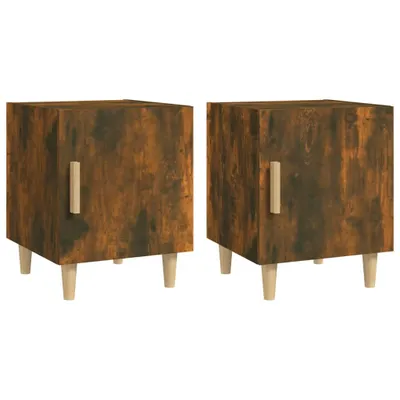 Immagine prodotto di Comodini 2 pz Rovere Fumo in Legno Multistrato