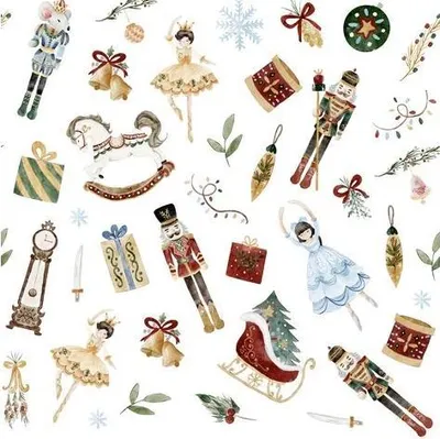 Produktbild von Servietten 33x33 cm - Nutcracker Suite