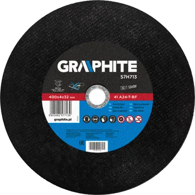 Obrázok produktu pre GRAPHITE Kotúč na rezanie kovov 400 x 4,0 x 32 mm, 41 A24-T-BF