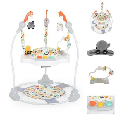 Produktbild von Moni Hopser Magic fun Spielcenter, Musik, Licht, höhenverstellbar, Sitz drehbar grau
