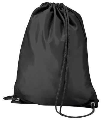Produktbild von BagBase Budget Turnbeutel, wasserabweisend, 11 Liter FK212 (Einheitsgröße) (Schwarz)