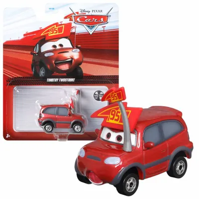Produktbild von Mattel HFB51 Disney Pixar Cars  Timothy Twostroke Spielzeugauto Modell Fahrzeug Actionauto 5 cm Maßstab 1:55