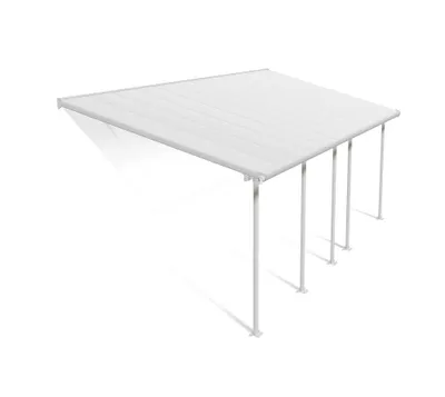 Produktbild von Palram - Canopia Aluminium Terrassenüberdachung Feria Weiß 295x730x305 cm