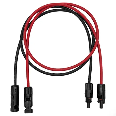 Zdjęcie produktu dla Offgridtec – kabel połączeniowy MC4–MC4 o długości 1,5 m, przekrój 6 mm², kolor czerwono-czarny