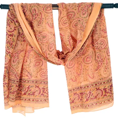 Produktbild von Leichter Pareo Schal, Sarong, Handbedrucktes Baumwolltuch - Farb Kombination 13, Uni, Gelb, Baumwolle, 175*110 cm, Sarongs & Tücher