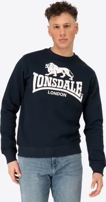 Obrázok produktu pre Pánska mikina s okrúhlym výstrihom slim fit GO SPORT Dark Navy/Ecru L Lonsdale