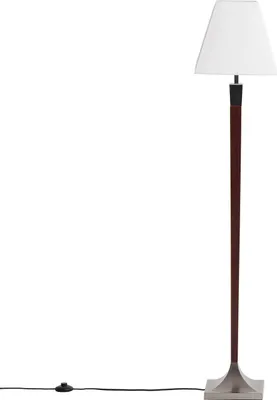 Produktbild von Stehlampe Holz und Metall Lizza Piramis Weiß