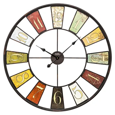 Produktbild von AMS Quarz-Wanduhr, Quarzwerk, D80x6cm, 9488