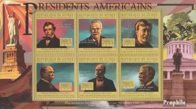 Produktbild von Briefmarken Guinea 2011 Mi 8182-8187 Kleinbogen (kompl. Ausgabe) postfrisch Der Präsident der USA - D. D. Eisenhower