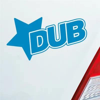Produktbild von Auto Aufkleber Stern Tuning Star 12x7 cm Hellblau Sticker Heckscheibenaufkleber