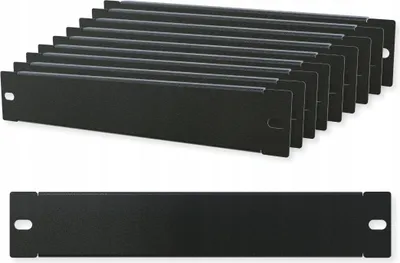 Zdjęcie produktu dla 10X Panel Maskujący Maskownica Stalflex Rack 10" 1U Czarna