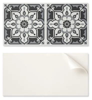 Obrázok produktu pre Sada vinylových podlahových dlaždíc s kvetinovým vzorom a ornamentami, 10 x 40 x 20 cm