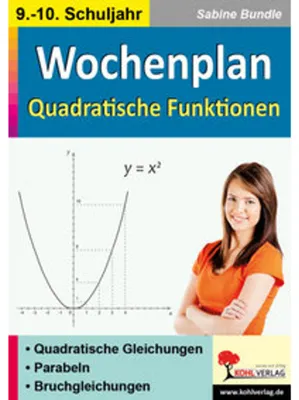 Immagine prodotto di Wochenplan Quadratische Funktionen / Klasse 9-10
