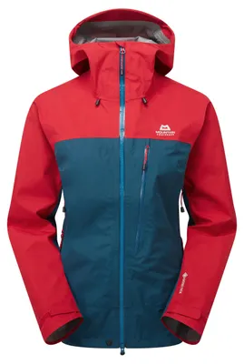 Produktbild von Mountain Equipment Makalu Wmns Jacket Damen Regenjacke rot/blau rot/blau 40