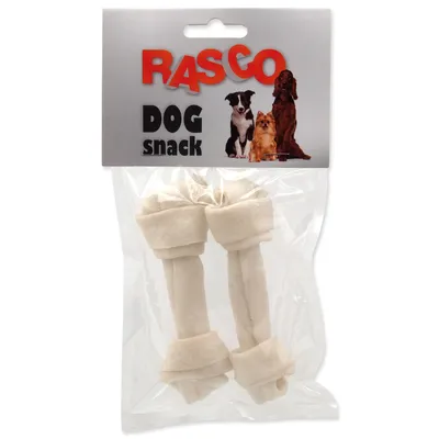 Obrázek produktu pro Pochoutka Rasco uzel bůvolí bílý 11cm 2ks