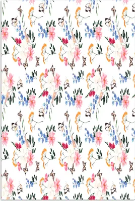 Produktbild von MuchoWow® Poster Blumen - Muster - Pastell 40x60 cm - Plakate für die Wand - Poster Babyzimmer