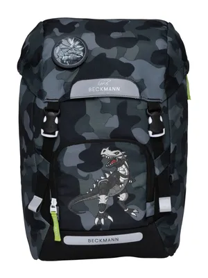 Produktbild von Beckmann Schulranzenset Classic Maxi - 6-Tlg. Set Camo Rex Black