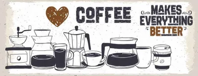 Produktbild von vianmo Holzschild 10x27 cm Kaffee Coffee everything better Essen Trinken