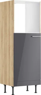 Produktbild von Optifit Backofen/Kühlumbauschrank für 88er Einbaukühlschrank Jonte984 BxTxH 60 x 58,4 x 176,6 cm anthrazit glänzend zerl