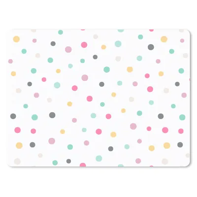 Produktbild von MuchoWow® Mauspad Mousepad Konfetti - Pastell - Muster 23x19 cm - Mousepads - Maus Mat - Pad - Mausunterlage - Schreibtischunterlage - Mauspad