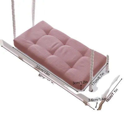Zdjęcie produktu dla Drewniana huśtawka, udźwig 50 kg, wygodna tapicerka, drewniane siedzisko