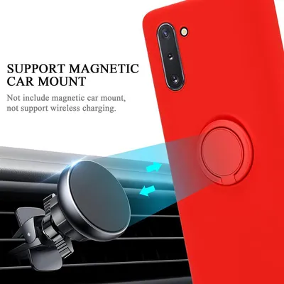 Produktbild von Cadorabo Hülle für Samsung Galaxy NOTE 10 Schutz Hülle in Rot Handyhülle TPU Etui Case Cover