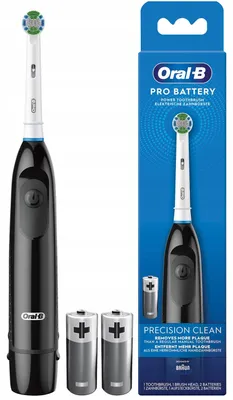 Produktbild von Elektrische Oral-B Zahnbürste mit AA-Batterien, Schwarz, mit Rotationsbewegung