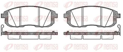 Produktbild von REMSA Bremsbeläge Satz Vorne Bremsklötze für NISSAN JUKE (F15) 0293.14
