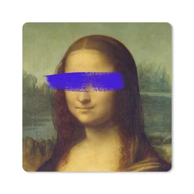 Produktbild von MuchoWow® Mauspad Mousepad Mona Lisa - Leonardo da Vinci - Kunst 20x20 cm - Mousepads - Maus Mat - Pad - Mausunterlage - Desk Mat - Bureauartikeln