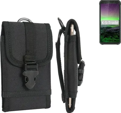 Produktbild von K-S-Trade Holster Handy Hülle kompatibel mit Blackview BV5500 Pro Holster Handytasche Gürtel Tasche Schutz Hülle Robust Outdoor schwarz