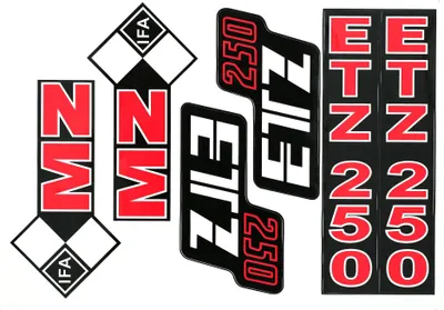 Produktbild von Set: Aufkleber, Komplettsatz - für MZ ETZ250