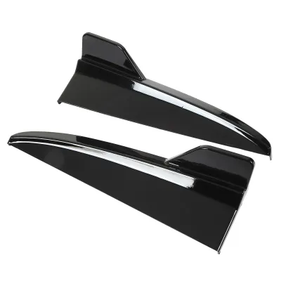 Image de 1 paire de déflecteurs latéraux pour pare-chocs arrière en remplacement de ceux de la Classe C W205 C43 AMG-Line 2015-2021, noir brillant