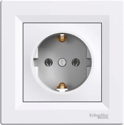 Produktbild von Gniazdo pojedyncze Schuko biały Asfora EPH2900121