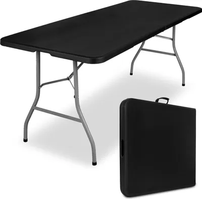 Produktbild von FETA Catering Tisch klappbar im Koffer 180 cm schwarz