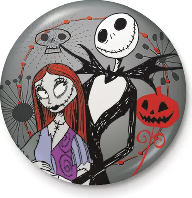 Image de Le cauchemar avant Noël - Badge bouton - Jack & Sally