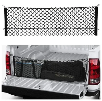 Obrázek produktu pro Síť do kufru, velká (XL), rozměry 125x40 cm, vysoce kvalitní polyester, univerzální, vhodná pro automobily, SUV a nákladní vozy