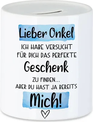 Produktbild von Onkel Geschenk Spardose  Lustige Geschenkidee Für Den Besten Onkel Nichte Neffe