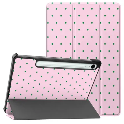 Immagine prodotto di Custodia a libro a tre ante imoshion Design per Samsung Galaxy Tab S9 da 11,0 pollici / S10 Lite / S10 FE / S9 FE da 10,9 pollici - Happy Dots
