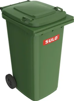Produktbild von Müllgroßbehälter 240l HDPE grün fahrbar,n.EN 840 SULO