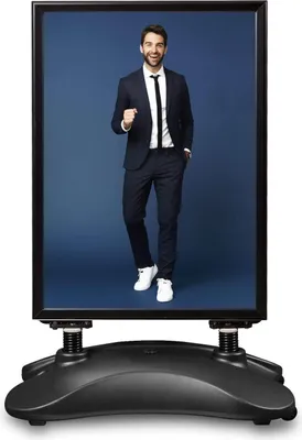 Produktbild von Kundenstopper Hampton Serie / Outdoor Schwarz / Hampton / A1