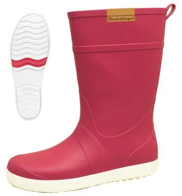 Produktbild von Bockstiegel Damen Gummistiefel Silke mit rutschfester Laufsohle - Leichter und weicher Regenstiefel in Rot-Weiß Größe 43