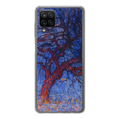 Produktbild von MuchoWow® Handyhülle Schutzhülle Hülle für Samsung Galaxy A12 Roter Baum - Piet Mondrian Silikon Softcase Handy Hülle - Bild